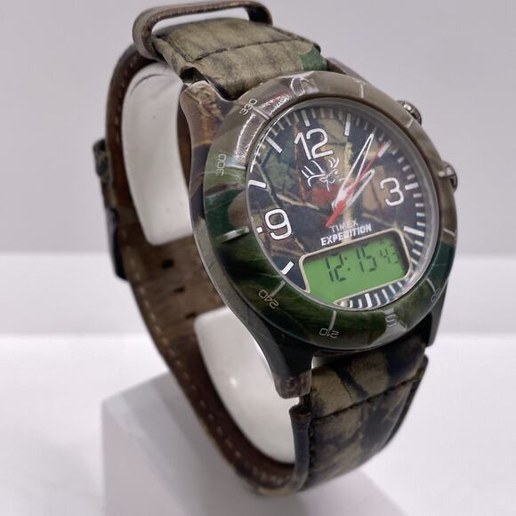 Timex Expedition Indiglo Mens Real Tree Hunting Watch New Battery main image 6